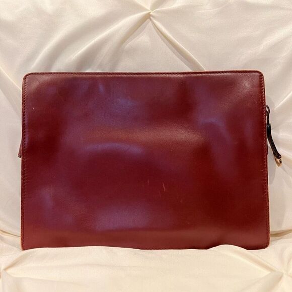 Cartier Unisex Vintage Leather Envelope Clutch Bag and Cigarette Case Luxury - Picture 7 of 15